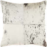 Faelor Cream Animal Motif Updated Traditional Hair On Hide Accent Pillow - Clearance
