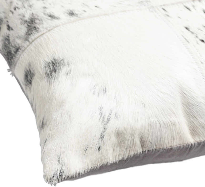 Faelor Cream Animal Motif Updated Traditional Hair On Hide Accent Pillow - Clearance