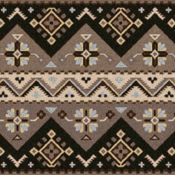 Dillon 9x12 Brown Tribal Wool Rug - Clearance