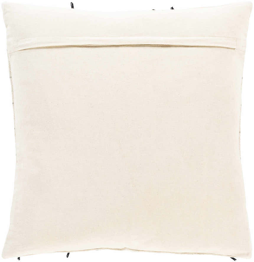 Dillwyn Beige Cotton Throw Pillow
