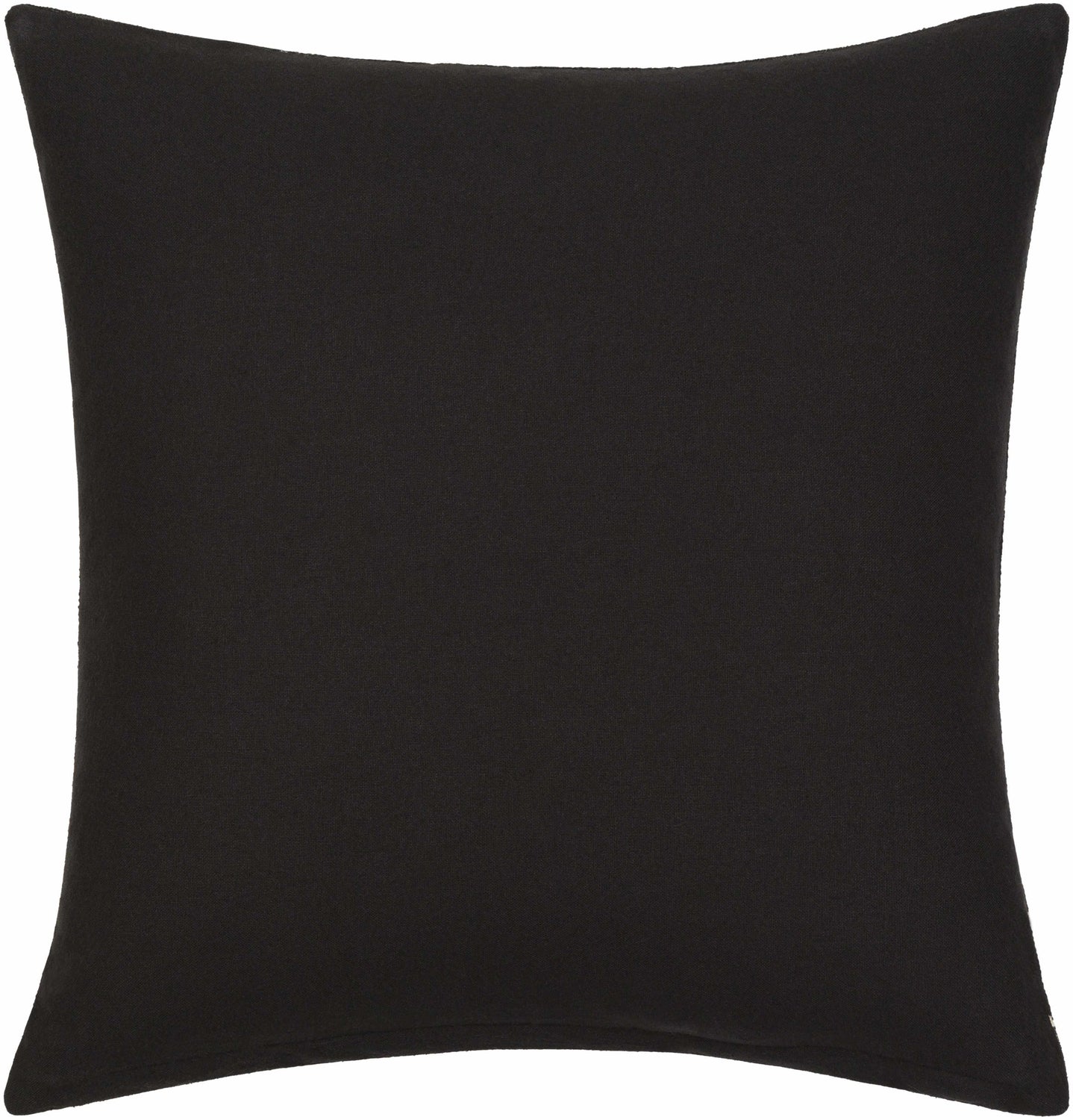 Triava Black and Cream Geometric Triangle Global Bohemian Cotton Lumbar Pillow - Clearance