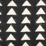 Triava Black and Cream Geometric Triangle Global Bohemian Cotton Lumbar Pillow - Clearance