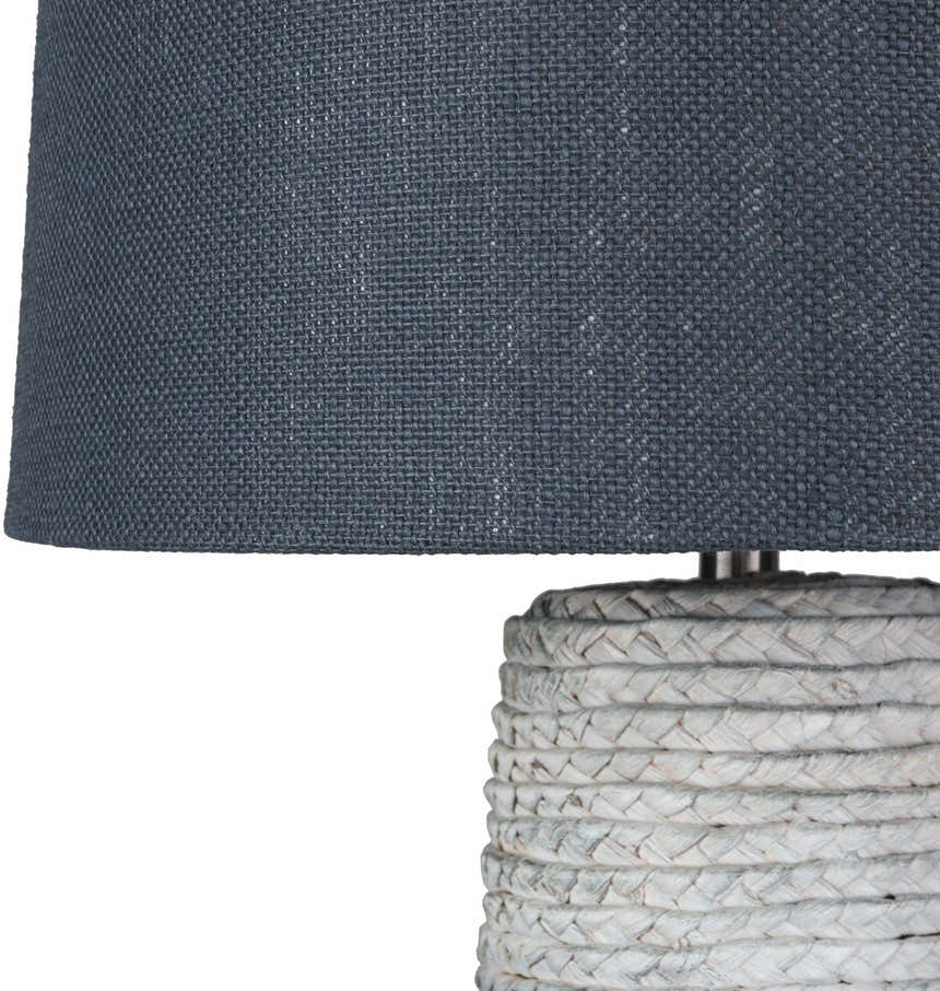 Dingras Pale Blue Jute Table Lamp - Clearance