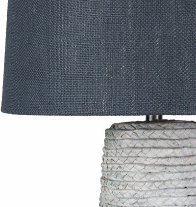 Dingras Pale Blue Jute Table Lamp