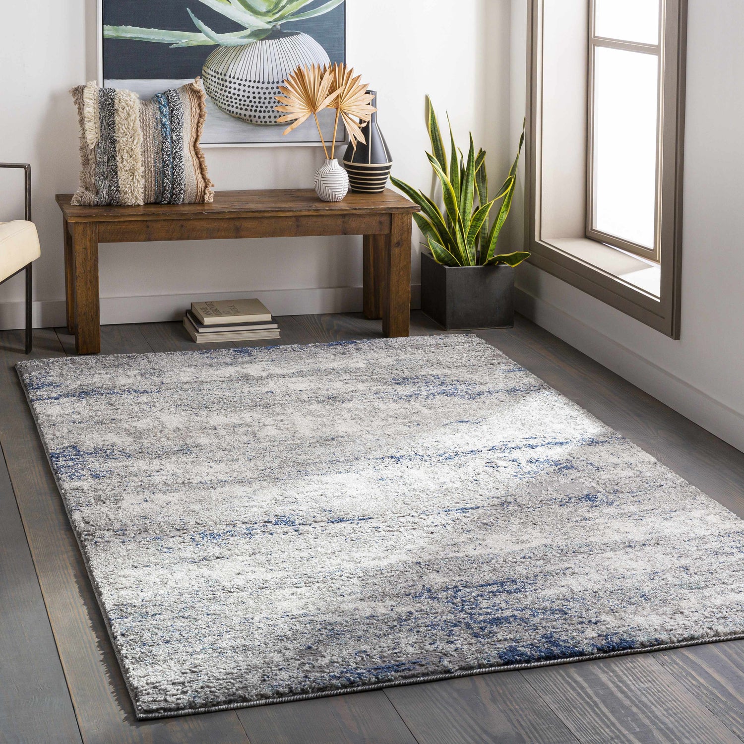 Jeju Thick Abstract Area Rug