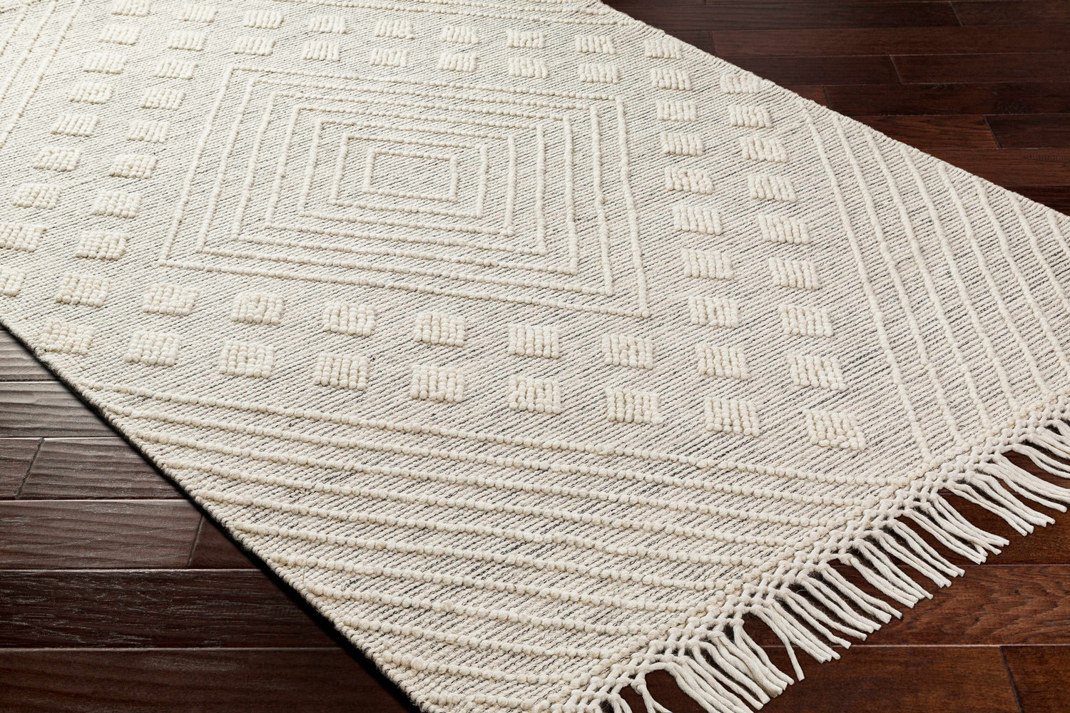 Dama Wool Rug with Tassels - Clearance