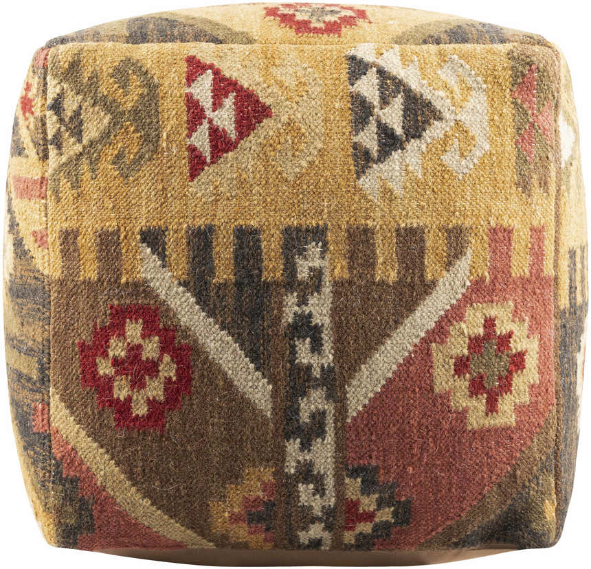 Dhaurahra Southwestern Geometric Cotton Pouf