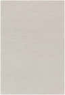 Close-up of the Donegal Carpet in light gray. Hand-knotted rug with a subtle, textured design. Wool and viscose blend. Design-Rectangle-23