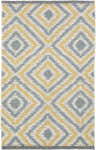 Close-up of the hand-woven Druid Area Rug. Contemporary diamond pattern in charcoal, ivory, and mustard wool. Design-Rectangle-23