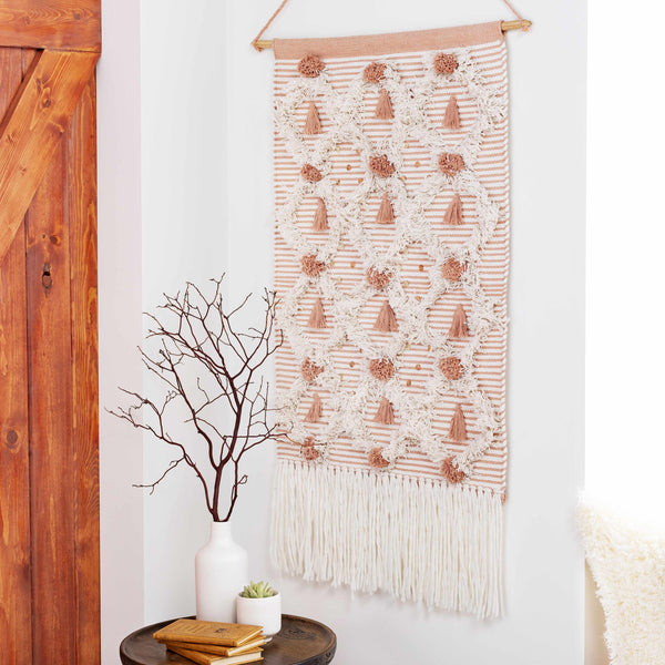 Drumore Beige Boho Wall Hanging