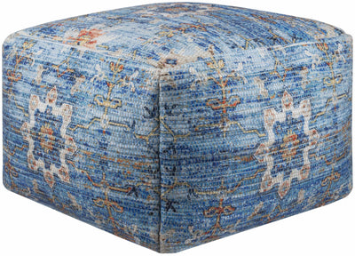 Cuddington Sky Blue Woven Pouf