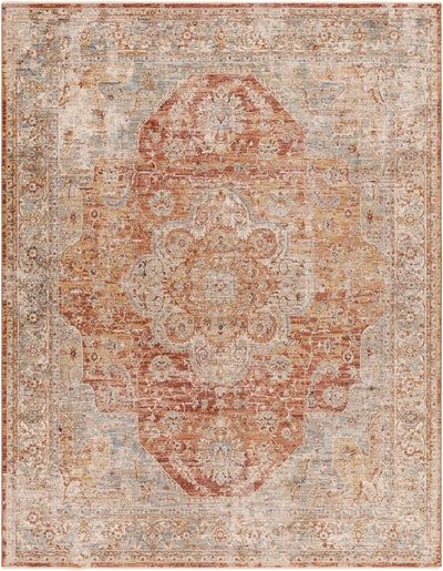 Dumaguete Brick Red Area Rug