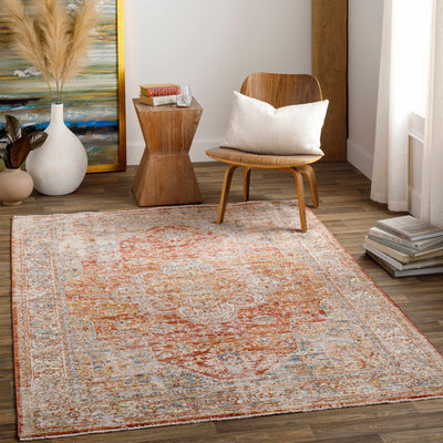 Dumaguete Brick Red Area Rug