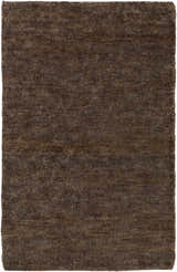 Close-up of the textured Dummerston Jute Carpet in black. Hand-woven farmhouse style rug. Design-Rectangle-576