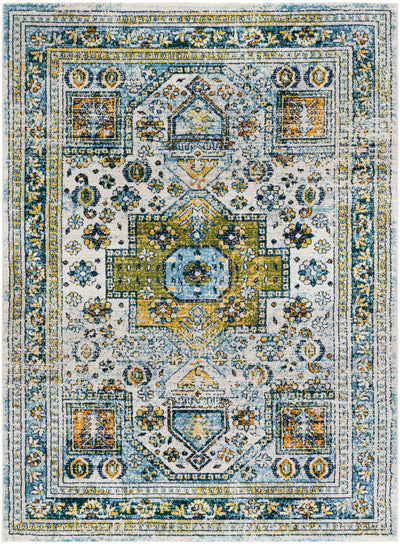 Dunchurch Blue/Green/Yellow Rug - Clearance (FSA)