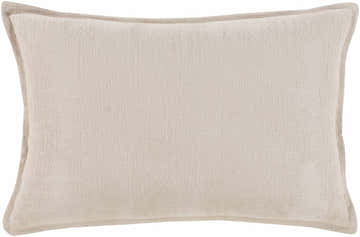 Dunkerton Beige Square Throw Pillow