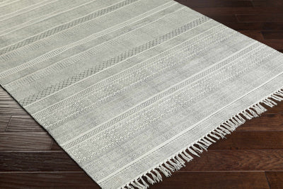 Durbin Off-White Cotton Flatweave Carpet - Clearance