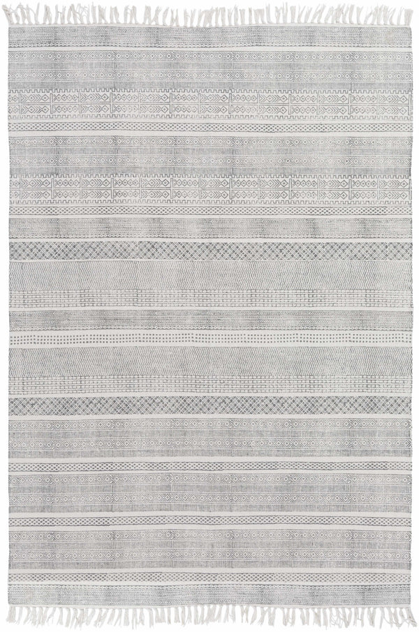 Durbin Off-White Cotton Flatweave Carpet - Clearance