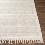 Durbin Off-White Cotton Flatweave Carpet - Clearance
