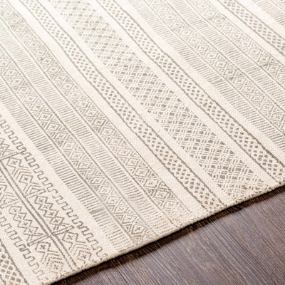 Durbin Off-White Cotton Flatweave Carpet - Clearance