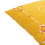 Devi Mustard Geometric Pattern Accent Pillow - Clearance