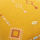 Devi Mustard Geometric Pattern Accent Pillow - Clearance