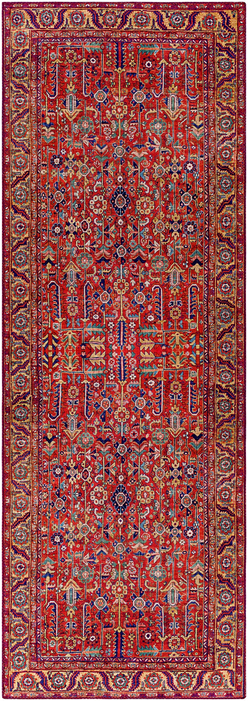 Edwardsburg Traditional Red Rug