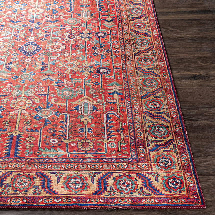 Edwardsburg Traditional Red Rug