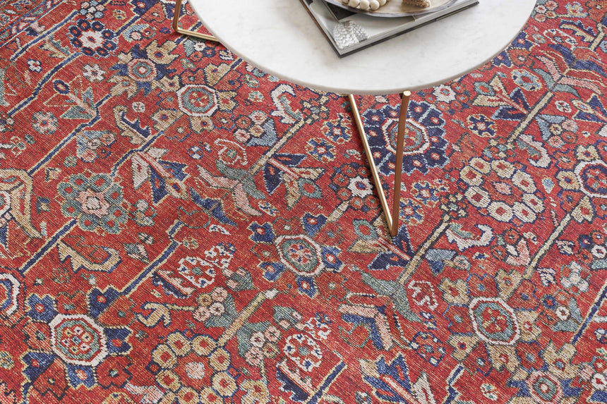 Edwardsburg Traditional Red Rug