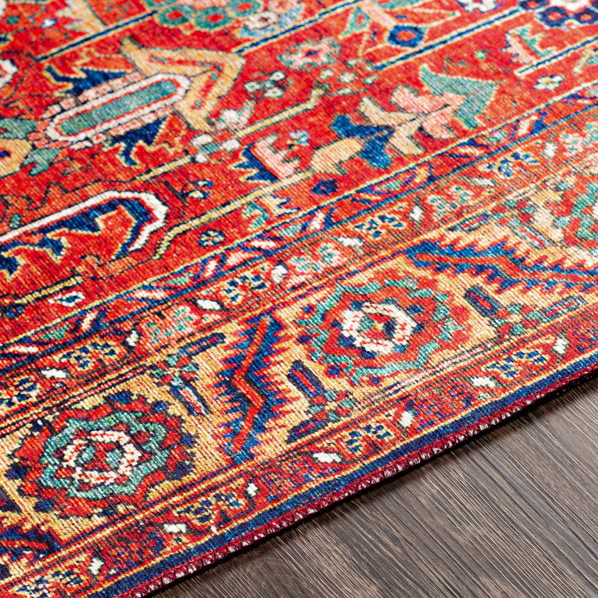 Edwardsburg Traditional Red Rug