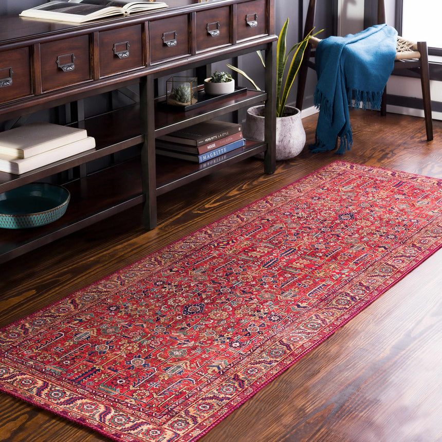 Edwardsburg Traditional Red Rug