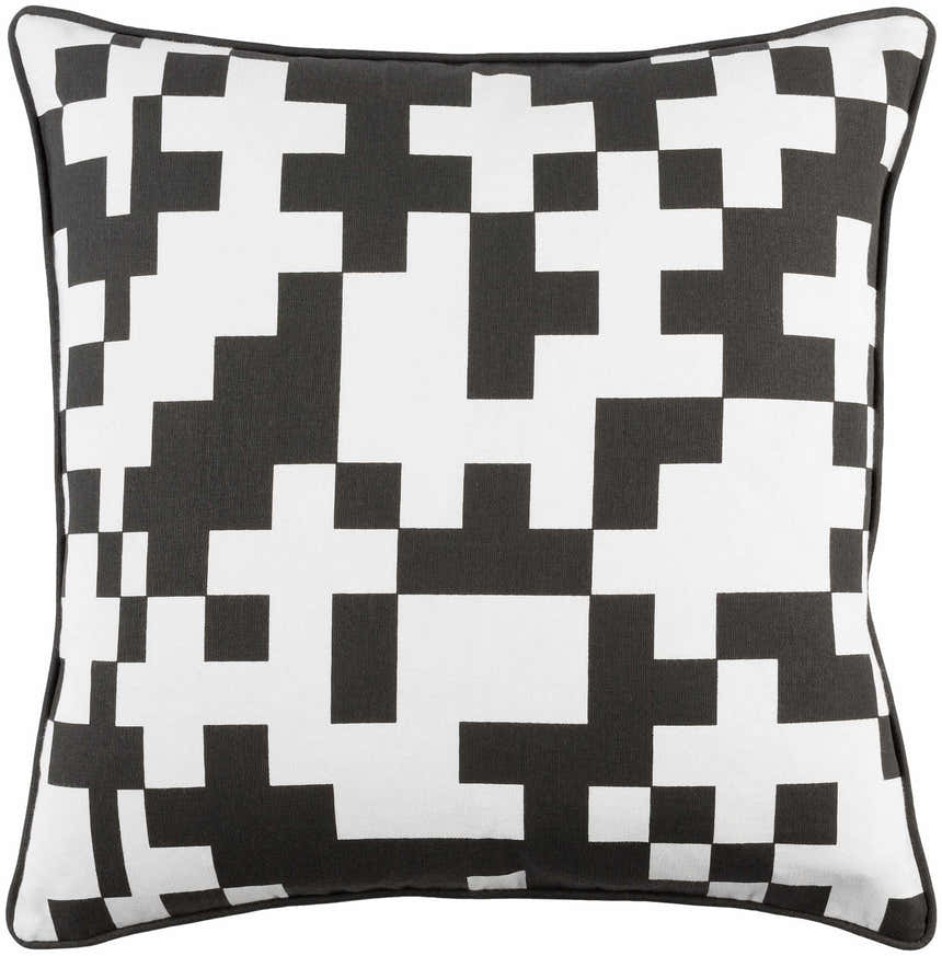 Dyersburg Black&White Geometric Accent Pillow - Clearance