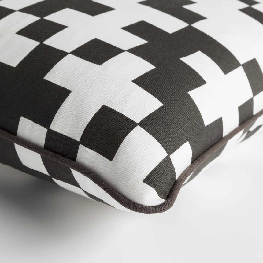 Dyersburg Black&White Geometric Accent Pillow - Clearance