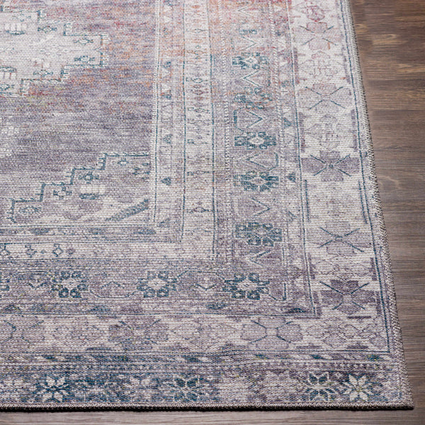 Baltinglass Gray Washable Area Rug - Clearance