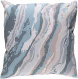 Ella Aqua Outdoor Throw Pillow
