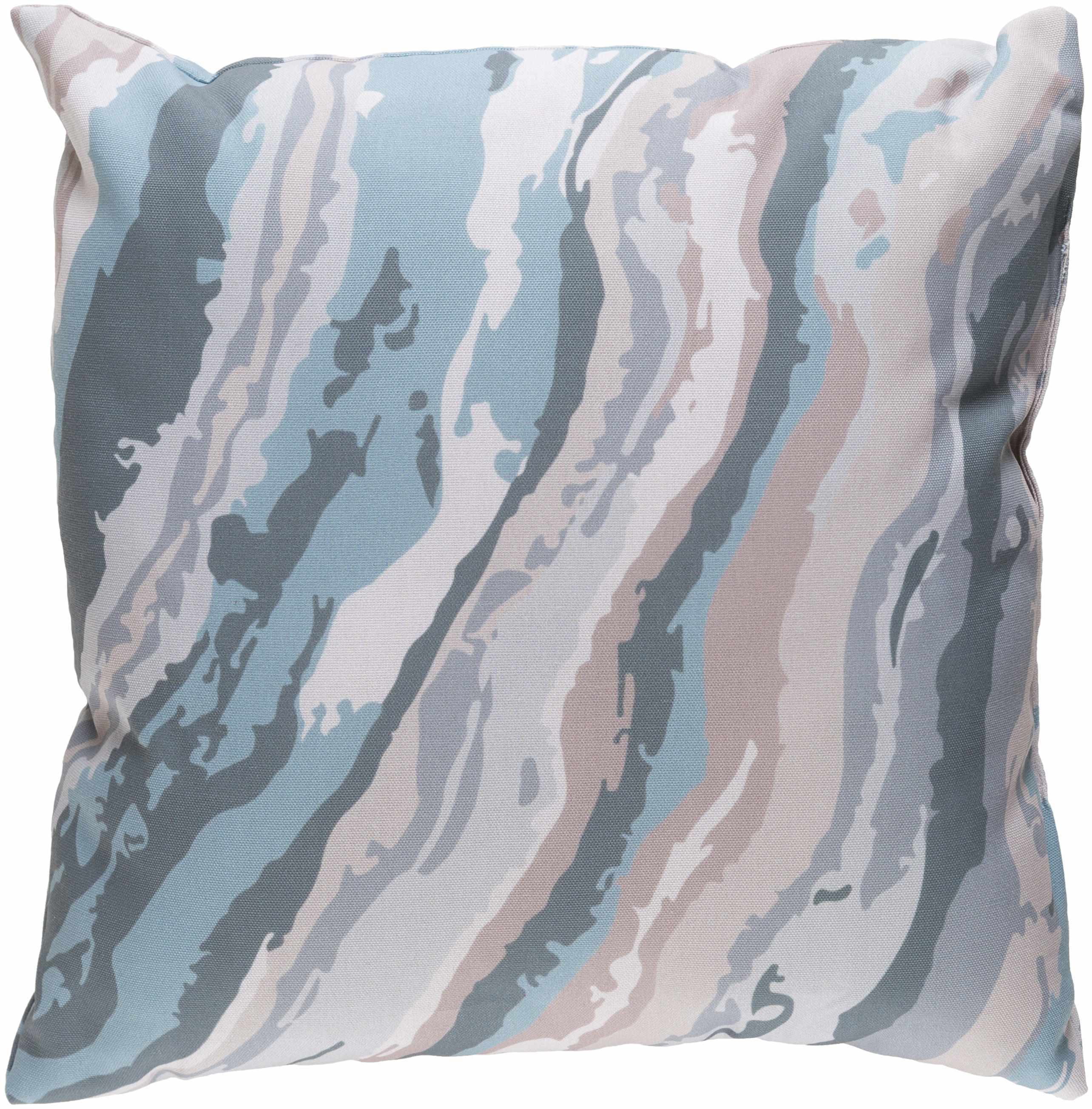 Ella Aqua Throw Pillow