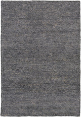 Lecompton Solid Charcoal Viscose Rug - Clearance
