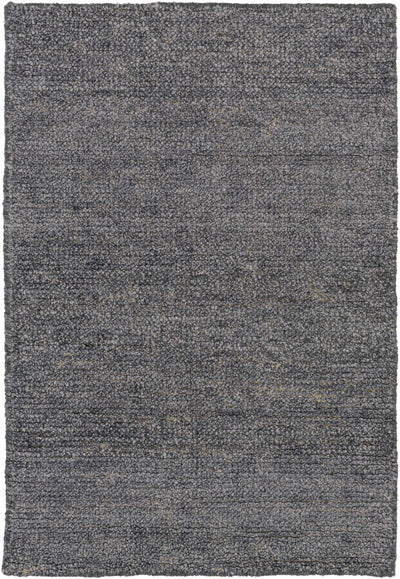 Lecompton Solid Charcoal Viscose Rug - Clearance