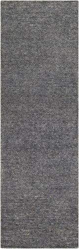 Lecompton Solid Charcoal Viscose Rug - Clearance