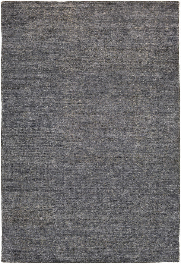 Lecompton Solid Charcoal Viscose Rug - Clearance