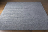 Lecompton Solid Charcoal Viscose Rug - Clearance