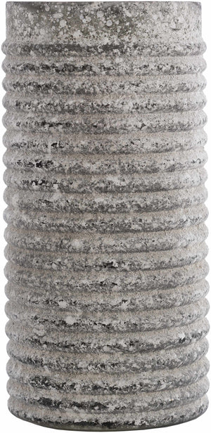 Polopina Gray Textured Cylindrical Decor