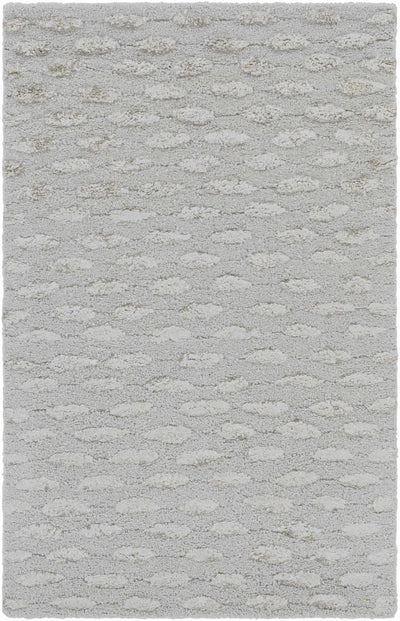 Eldersville Embossed Taupe Premium Viscose&Wool Area Rug