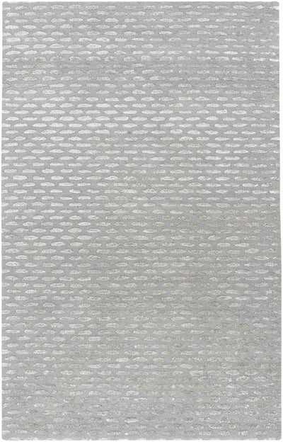 Eldersville Embossed Taupe Premium Viscose&Wool Area Rug