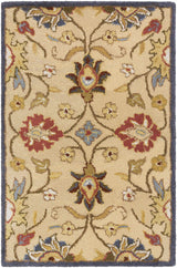 Caesar 1116 Hand Tufted Beige & Rust Wool Rug