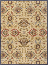 Caesar 1116 Hand Tufted Beige & Rust Wool Rug