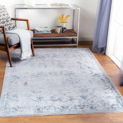 Embsay Teal Medallion Area Rug