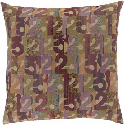 Emerton Numbers Print Throw Pillow - Clearance