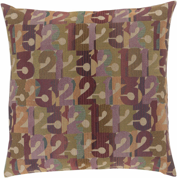 Emerton Numbers Print Throw Pillow - Clearance