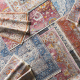 Jemison Red Floral Rug with fringe detail - Clearance